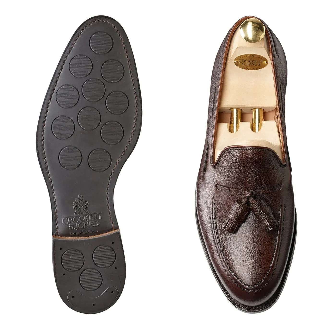 Cavendish Dark Brown Pebble Grain Venetian Style Casual Comfort Design