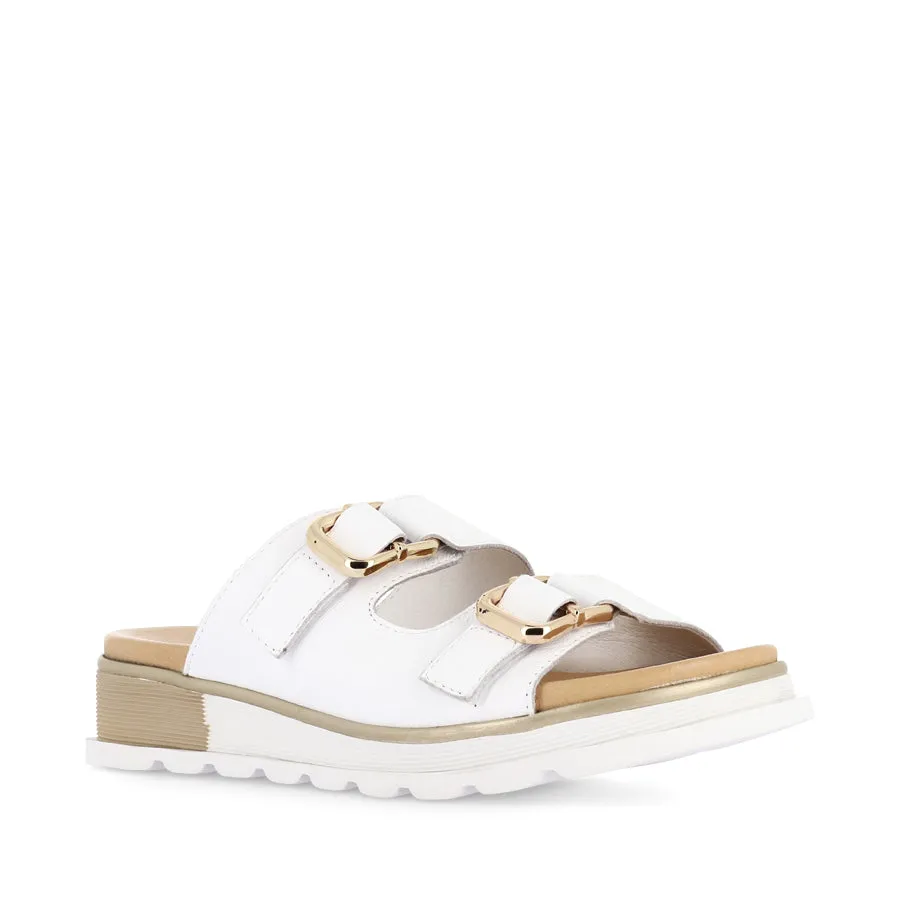 CHABLIS - WHITE LEATHER Bridge Jog Stable Grip
