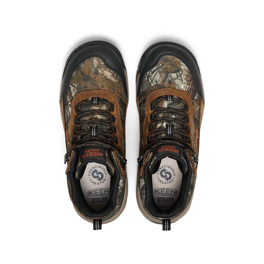 Men's Skokie Waterproof Work Boot (Soft Toe)  |  Camo/Black Enhanced silhouette
