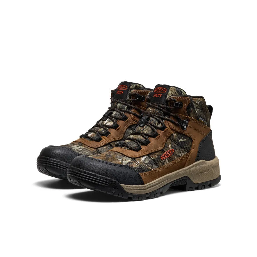 smoothest Men's Skokie Waterproof Work Boot (Soft Toe)  |  Camo/Black