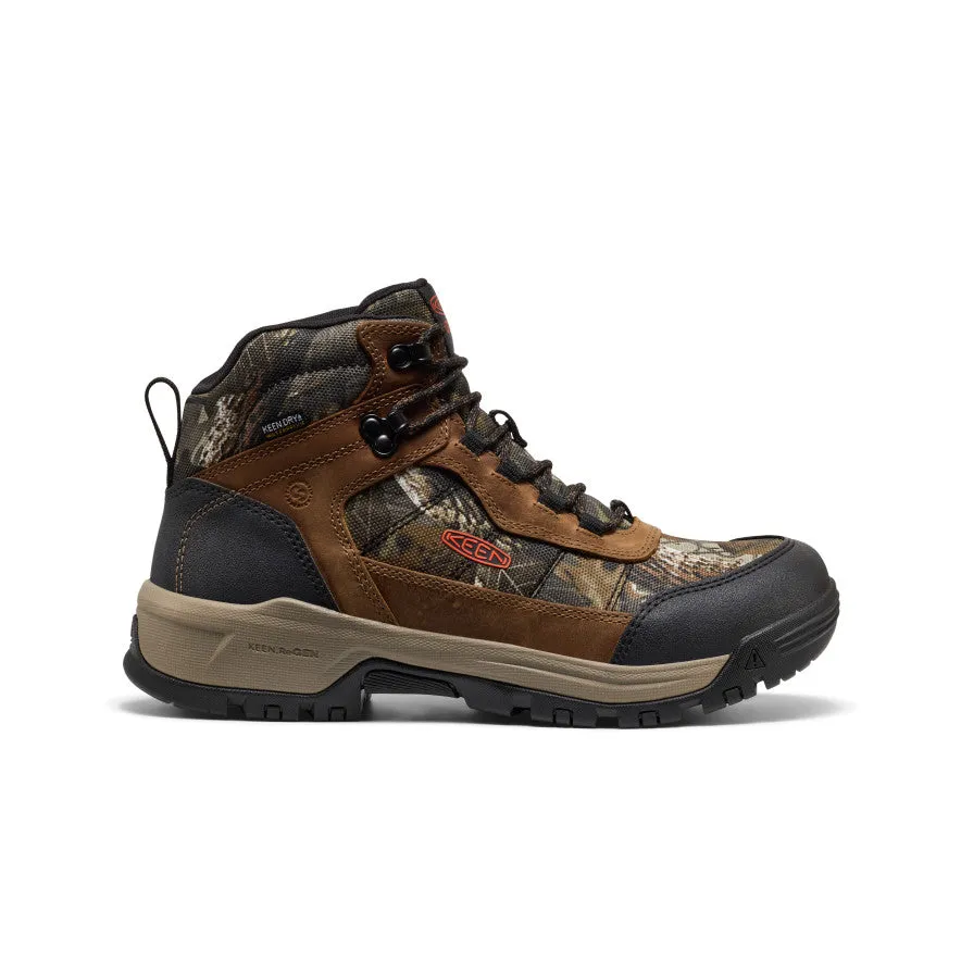 Men's Skokie Waterproof Work Boot (Soft Toe)  |  Camo/Black Layered Design hip