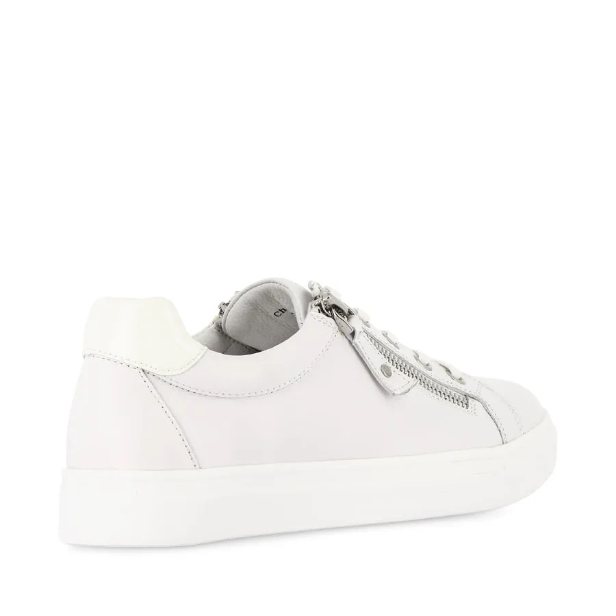 City Step CHARLIE XW - WHITE LEATHER