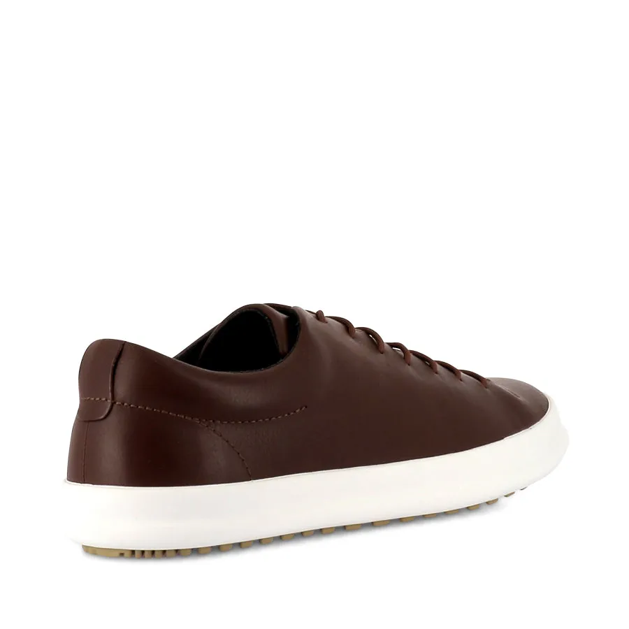 Abrasion Resistant Mesh Workout Gear CHASIS K100373 - BROWN LEATHER/WHITE SOLE