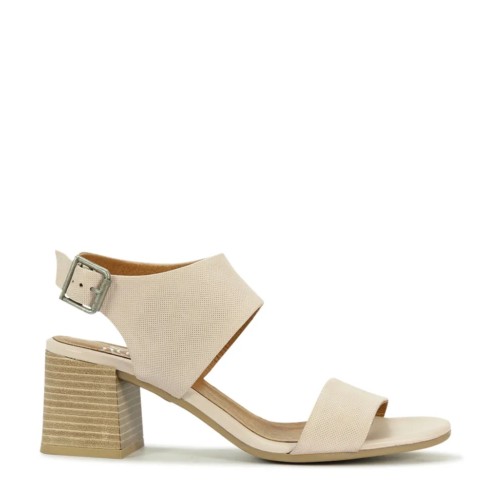 CHECCA LEATHER SLING BACK SANDALS Foot Health