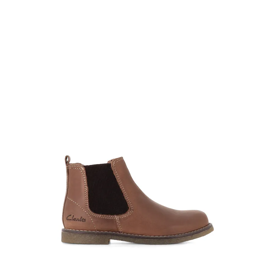 CHELSEA II - TAN WAXY LEATHER Wedge Heel