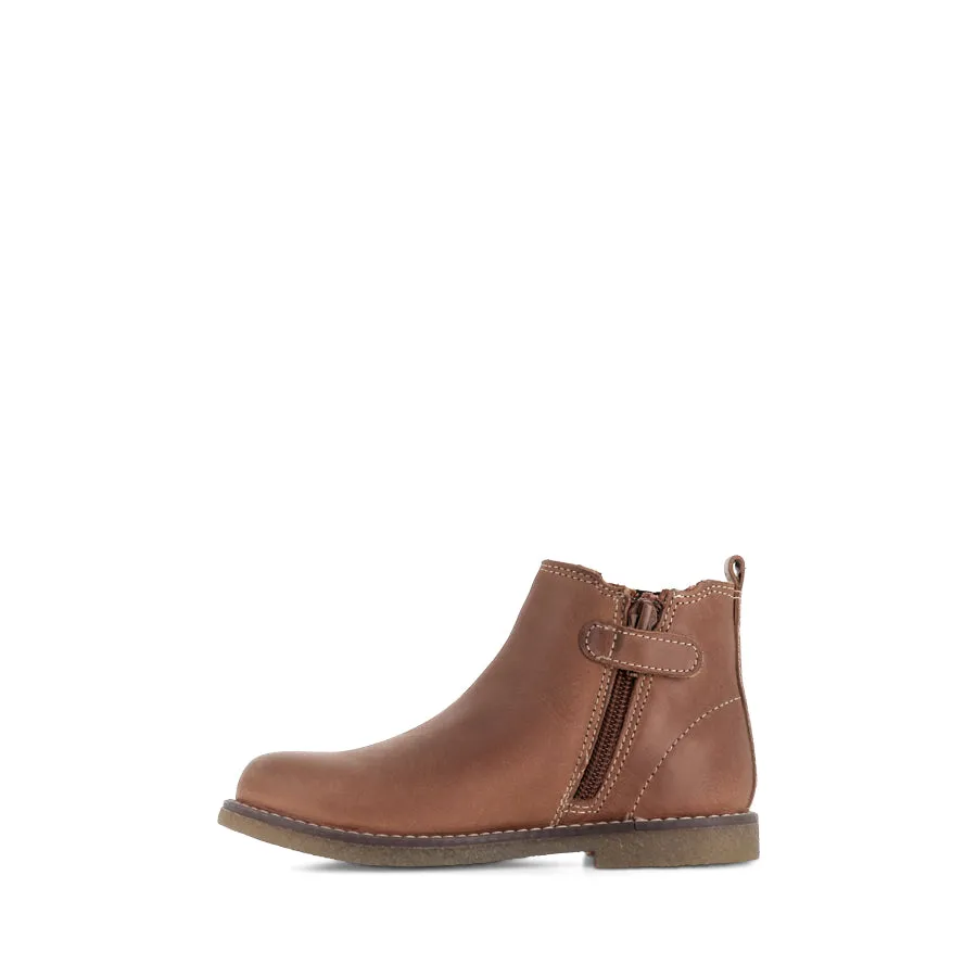 CHELSEA II - TAN WAXY LEATHER Anti-Skid Smooth Texture
