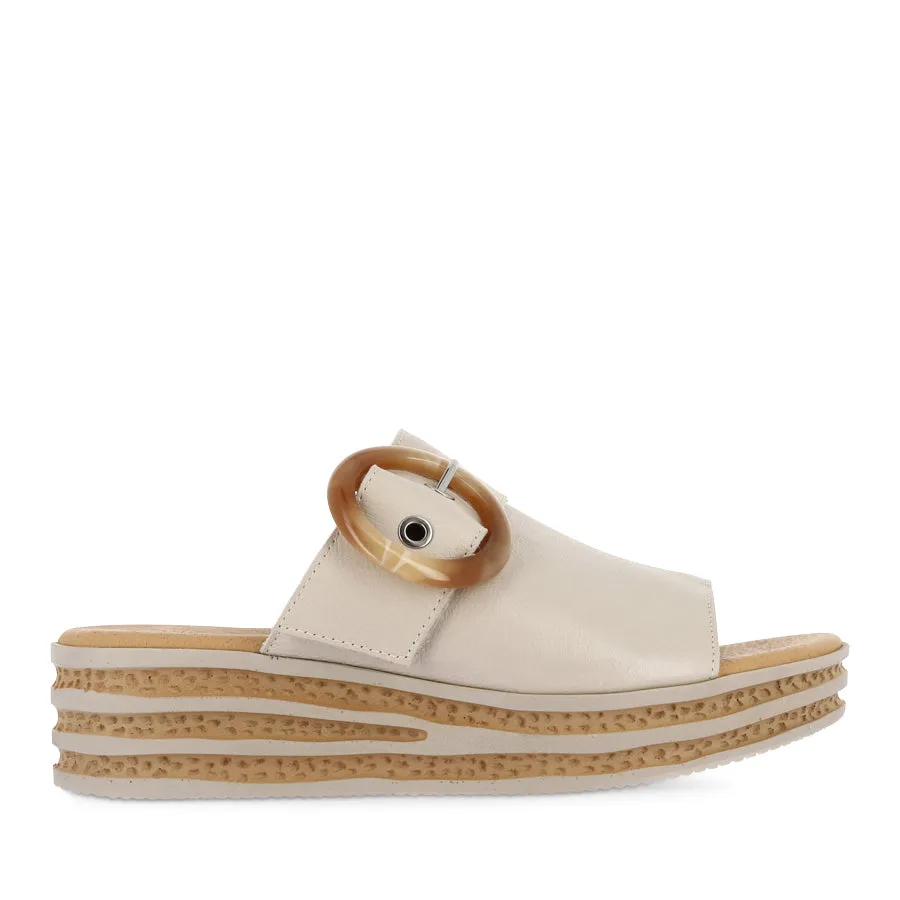 COSMOSO - ALMOND LEATHER Soft Heel