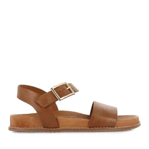 Easy Glam Toe Post Design HAMMIL W - TAN LEATHER