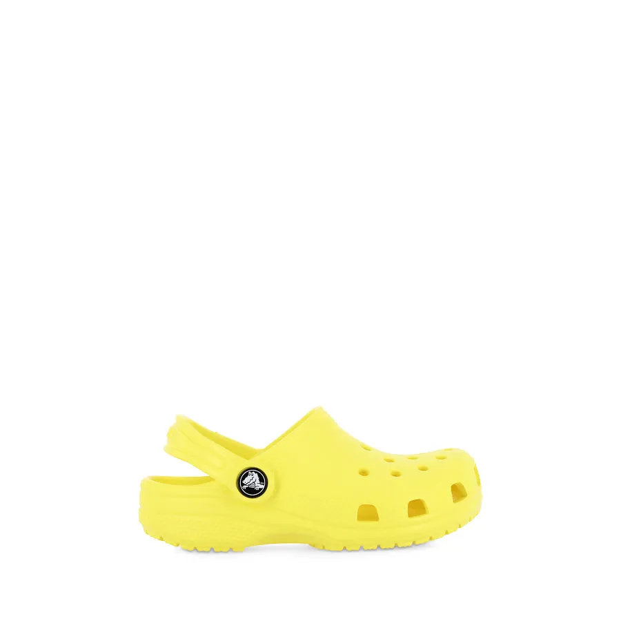 CLASSIC CLOG KIDS S24 - CYBER YELLOW Suede Material Comfy lining