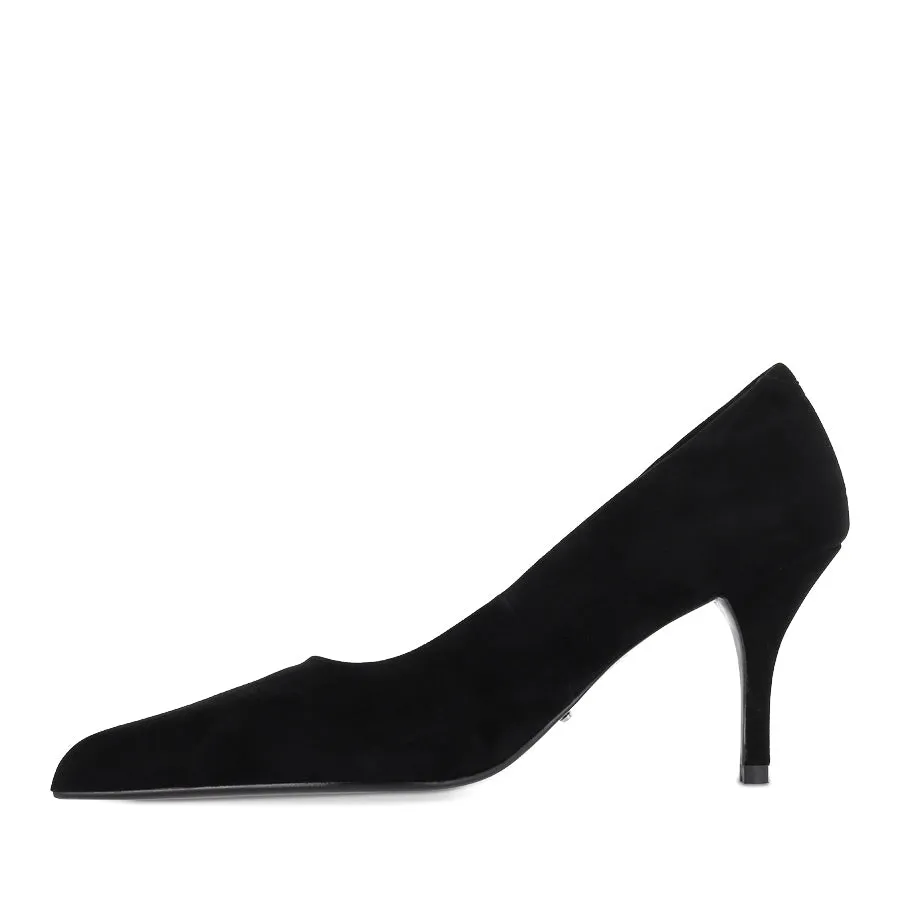 CHLOE - BLACK SUEDE Celebrate Glow Foot Health Flats