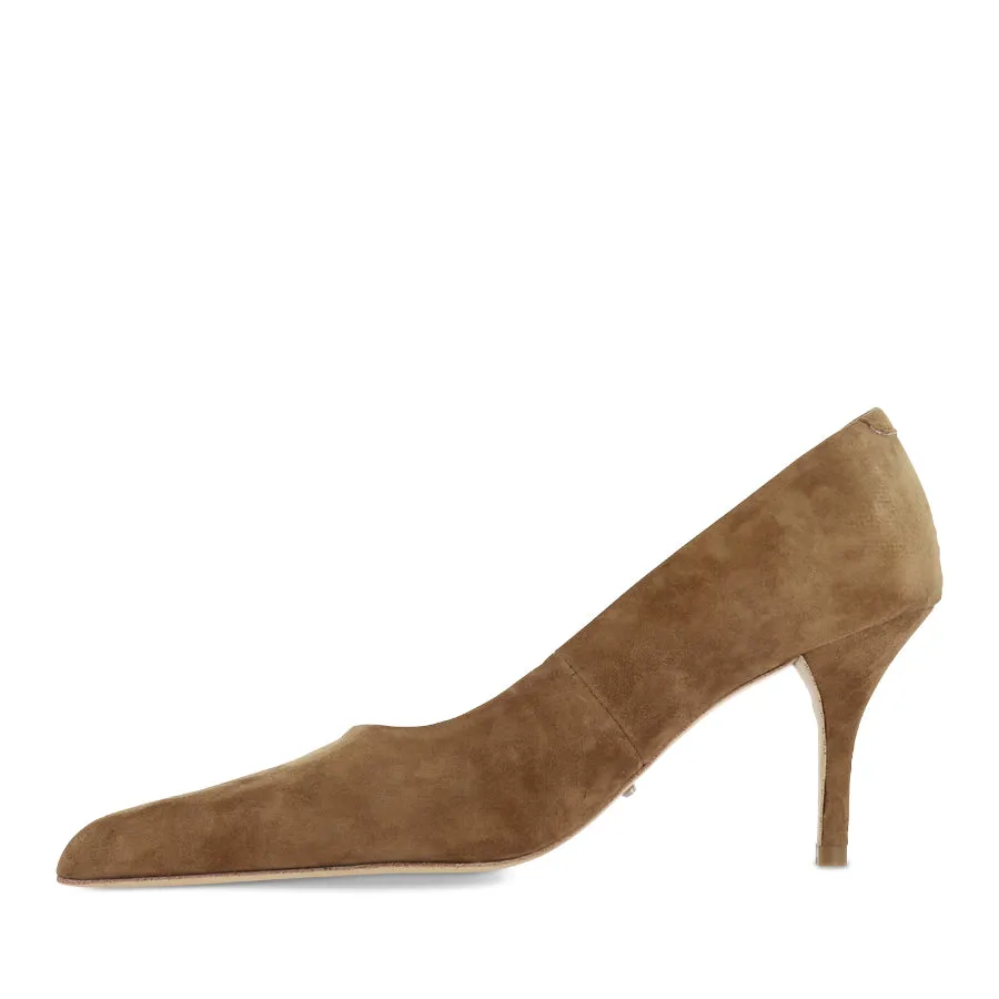 CHLOE - TAUPE SUEDE Fashion Walk rubber