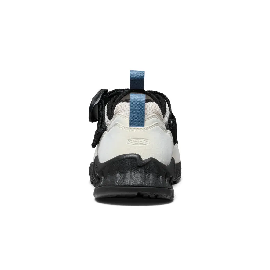 Striped All Gender Hoodzerra Sandal  |  Silver Birch/Black