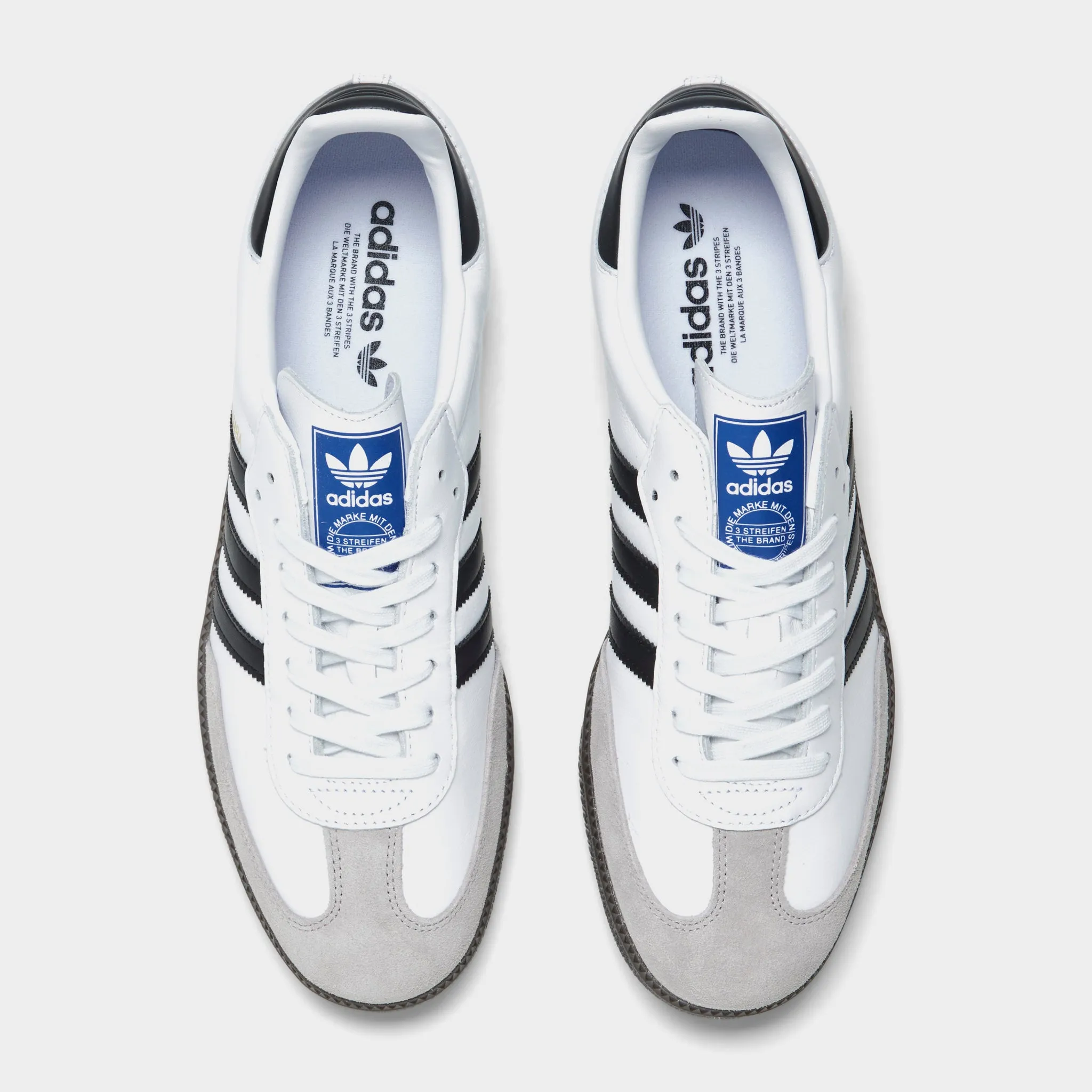 Dual Density Midsole Grip Enhanced Outsole adidas Originals Samba OG Cloud White / Core Black - Clear Granite