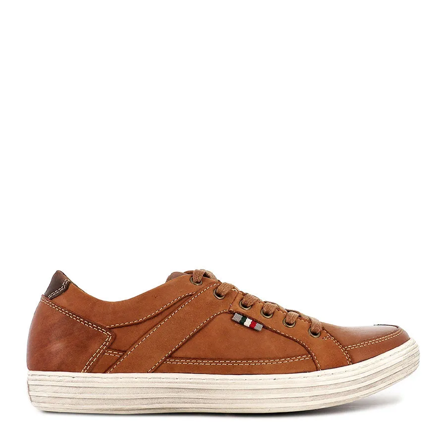 CLARKE - TAN LEATHER Thermal Regulating Fabric Sweat Resistant