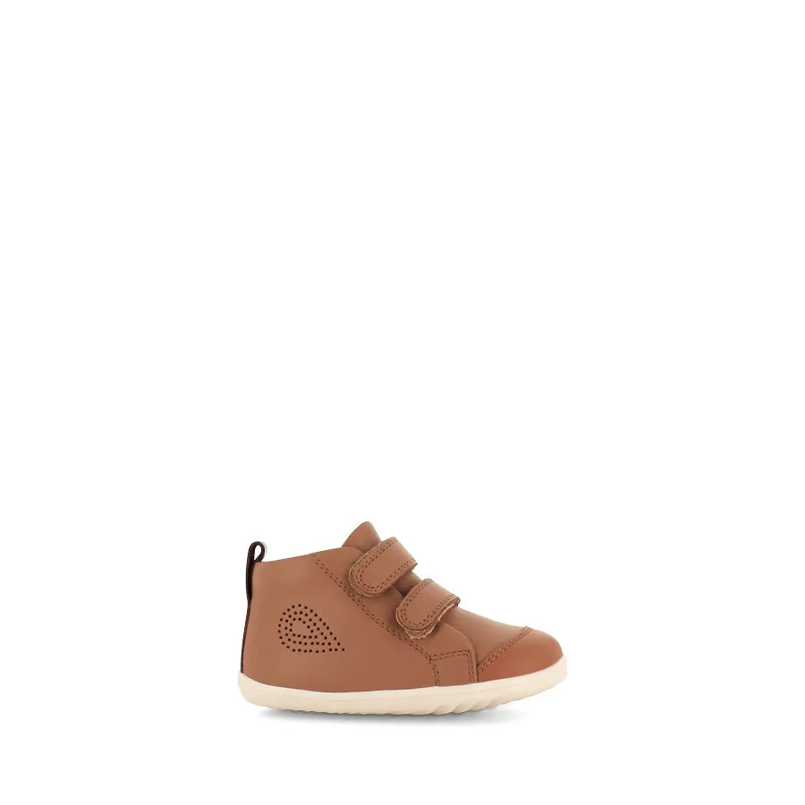 Biker Tough HI COURT STEP UP - CARAMEL LEATHER