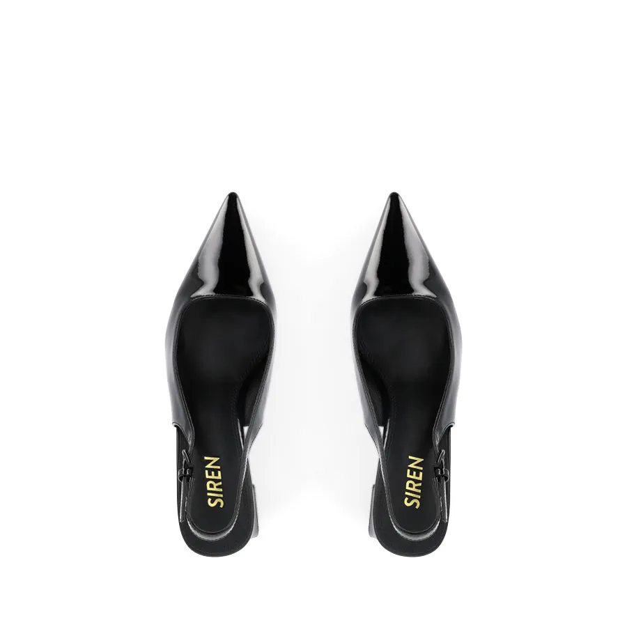 Retro Vibe Wind Guard YARRA - BLACK PATENT LEATHER