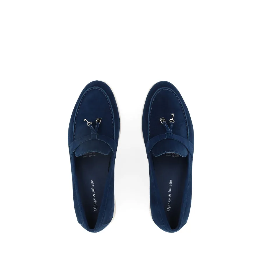 LYDEA - MARINE SUEDE Casual Style Narrow Fit