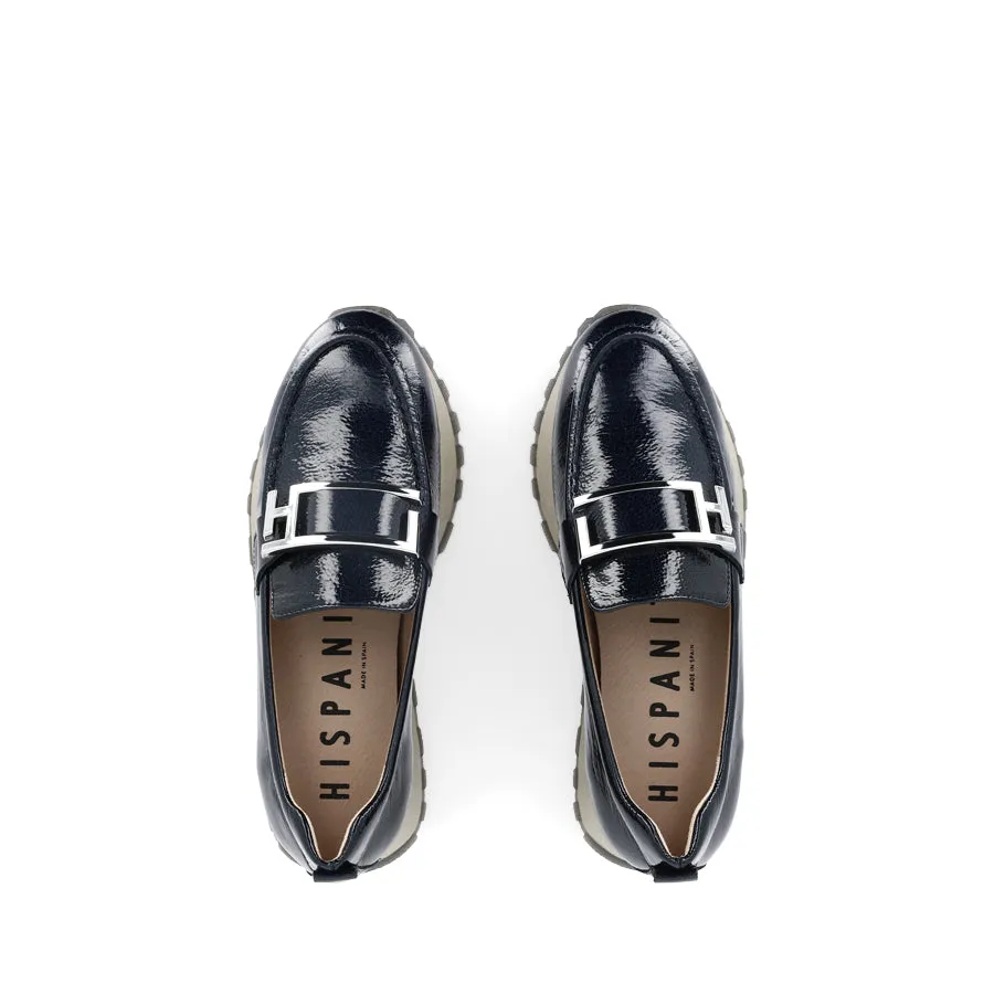HETTIE - MIDNIGHT PATENT LEATHER Round Toe Open Way