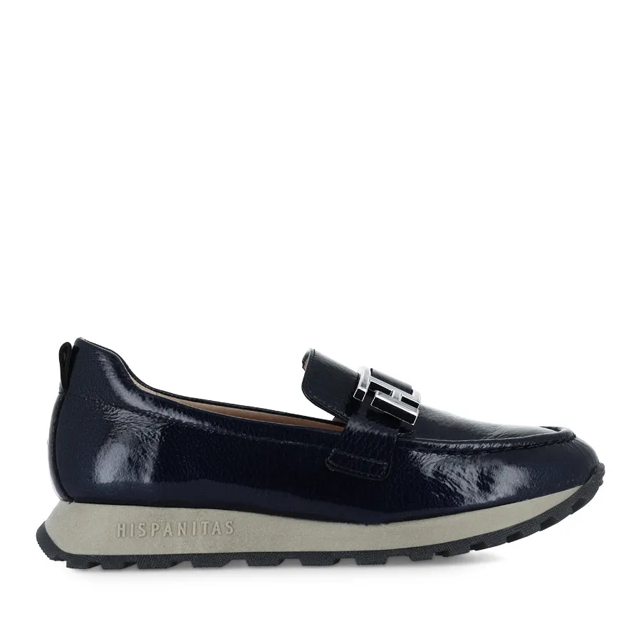 HETTIE - MIDNIGHT PATENT LEATHER Stretchable Stylish Padding