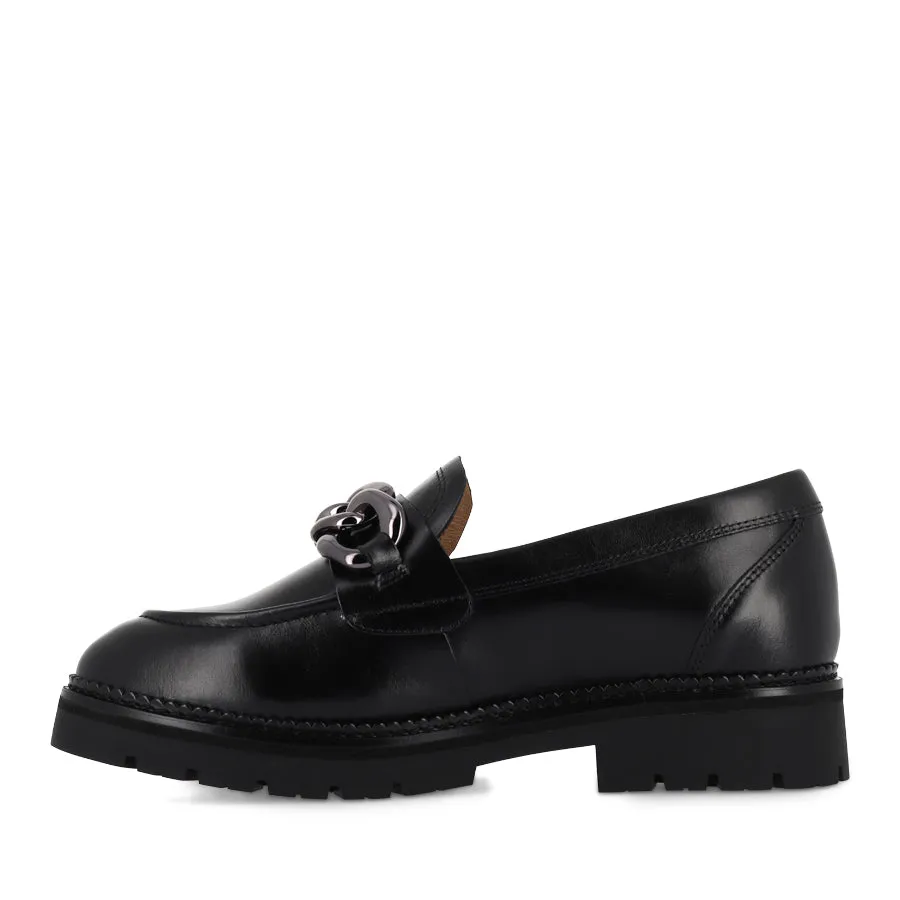 SAINT - BLACK LEATHER Burnished Finish