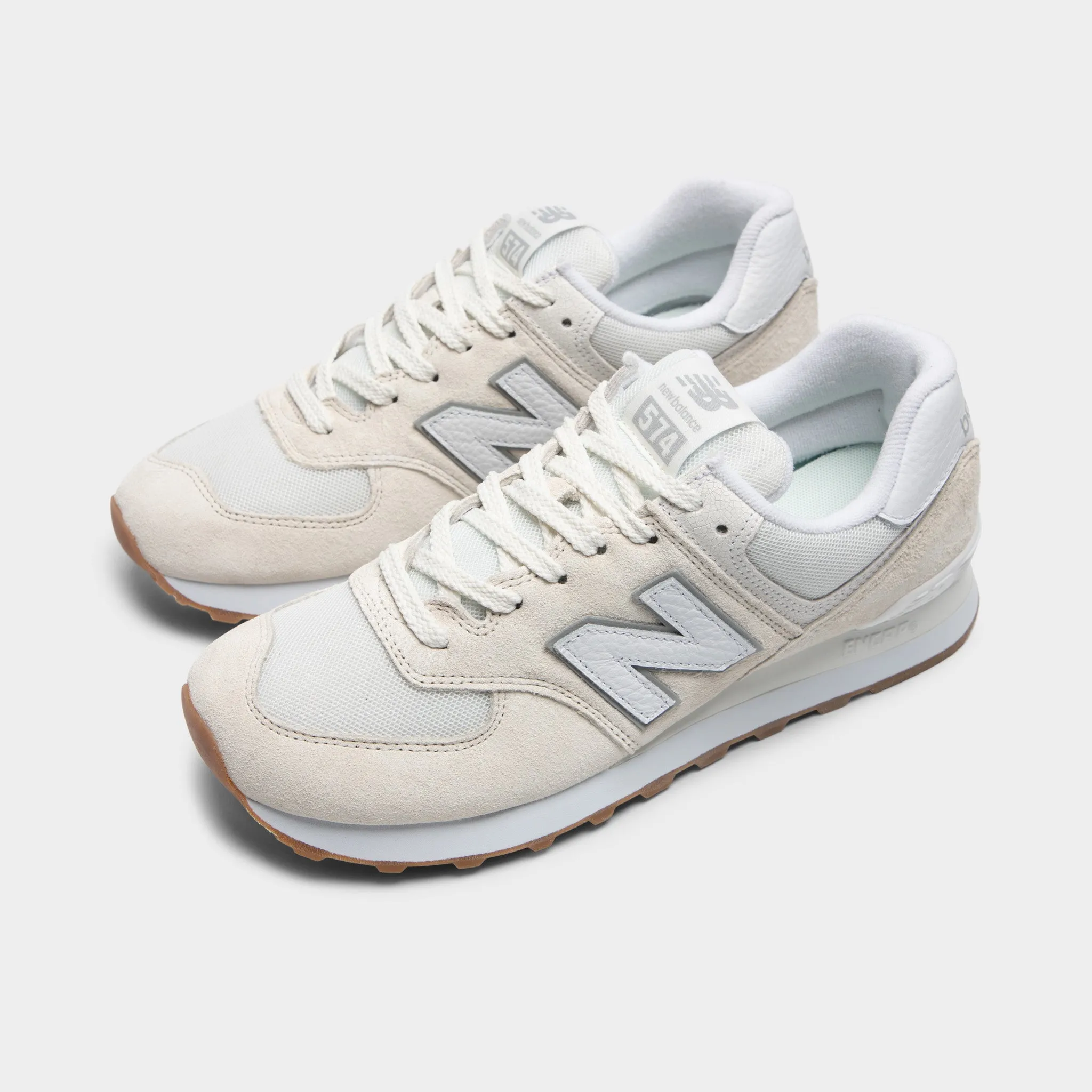 Non Restrictive Fit New Balance 574 Sea Salt / White - Concrete