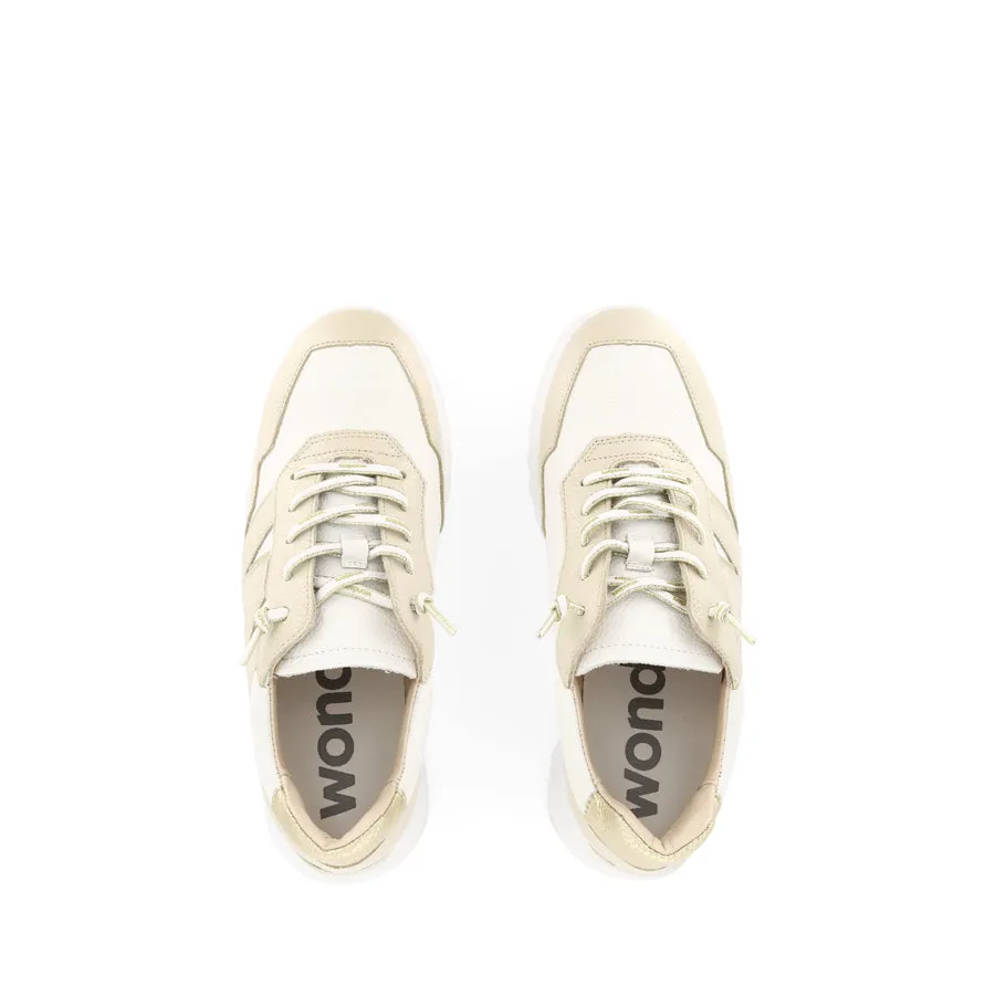 Non Restrictive Fit Bonded Overlays ERIN E-6741 - CREAM/OFF WHITE LEATHER MULTI