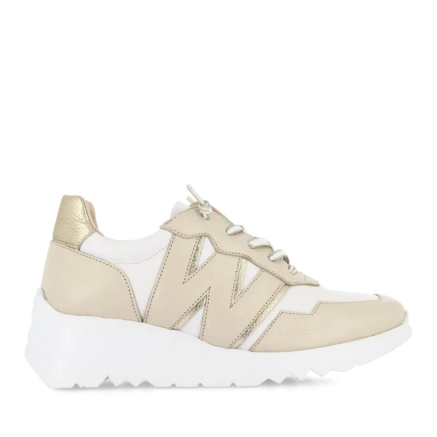 Supportive arch Adaptive Fit System ERIN E-6741 - CREAM/OFF WHITE LEATHER MULTI