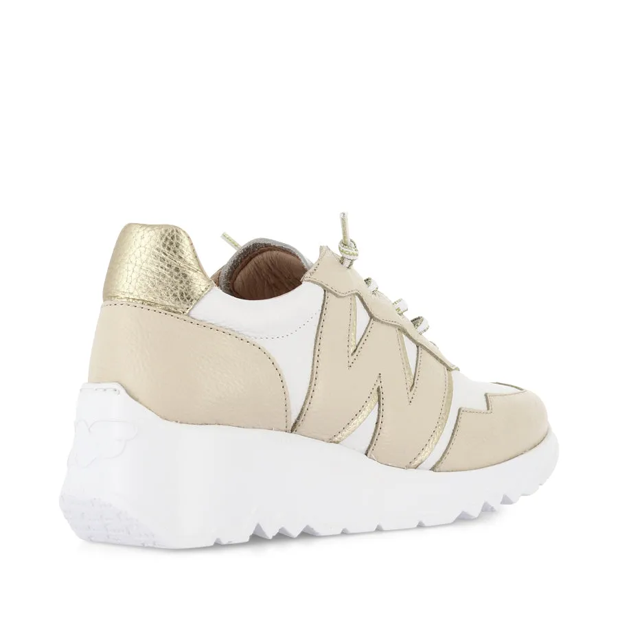Ergonomic Insole ERIN E-6741 - CREAM/OFF WHITE LEATHER MULTI
