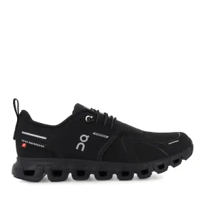 outdoor sports lover running on a synthetic track shoes CLOUD 6 WATERPROOF (W) - BLACK/BLACK