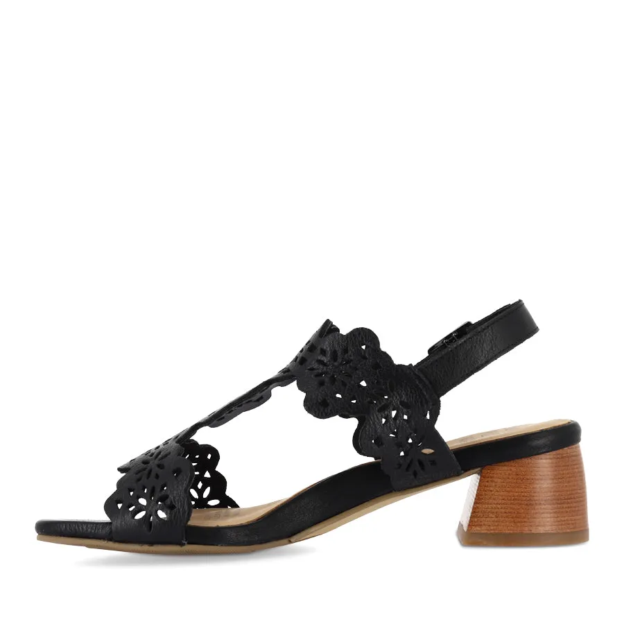Comfortable Step Desert Light COACHY W - BLACK LEATHER