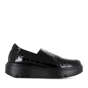 Elegant Cushioning Stylish ADI A-2804 - BLACK CROC PATENT