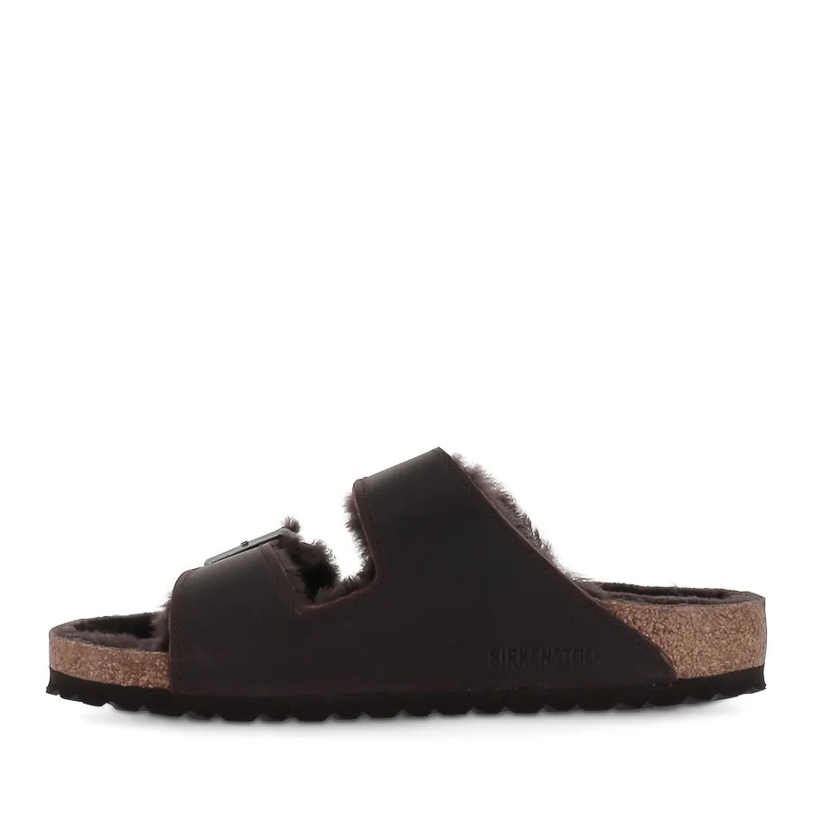 slim fit Cushioned heel ARIZONA SHEARLING - HABANA OILED LEATHER