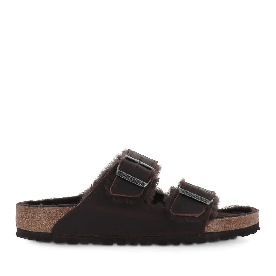 ARIZONA SHEARLING - HABANA OILED LEATHER Elastic laces