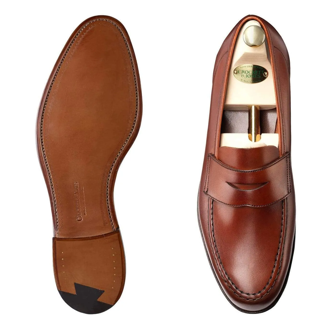 Harvard Chestnut Burnished Calf Plush comfort Designer Loafers
