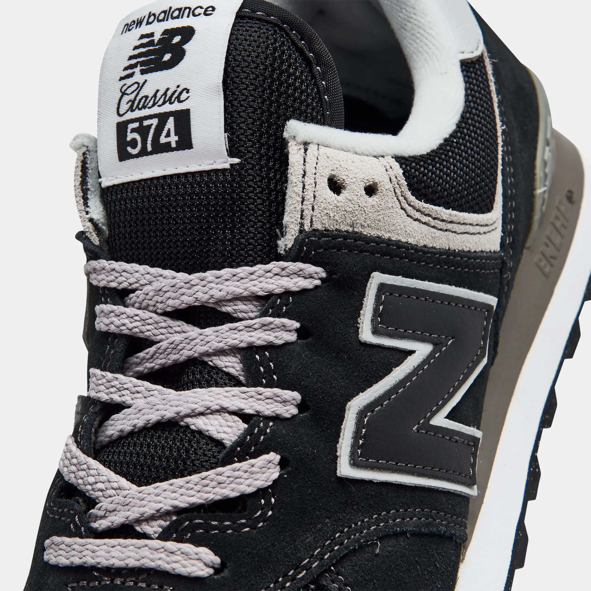 New Balance Women's WL574EVB Black / White carbon fiber plate