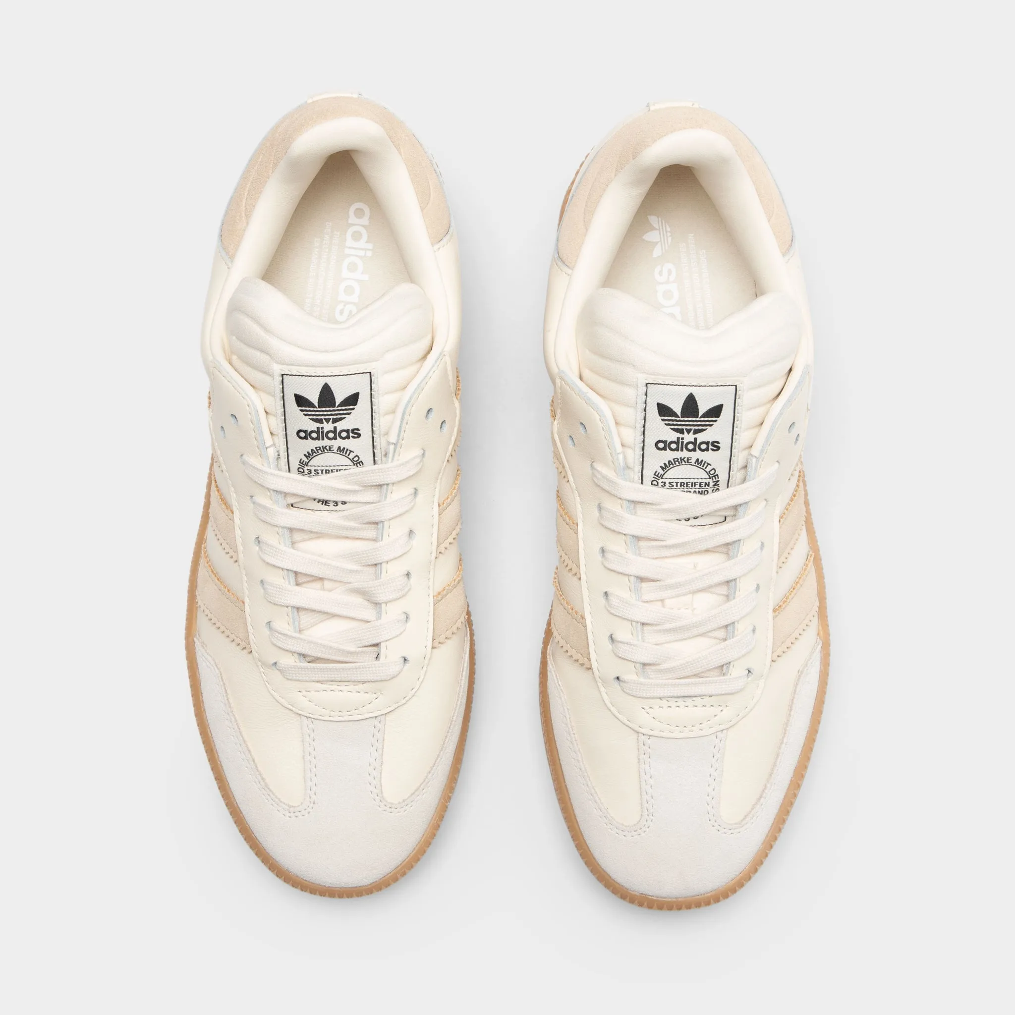 adidas Samba XLG Wonder White / Magic Beige - White Low Key Padded Collar Structure