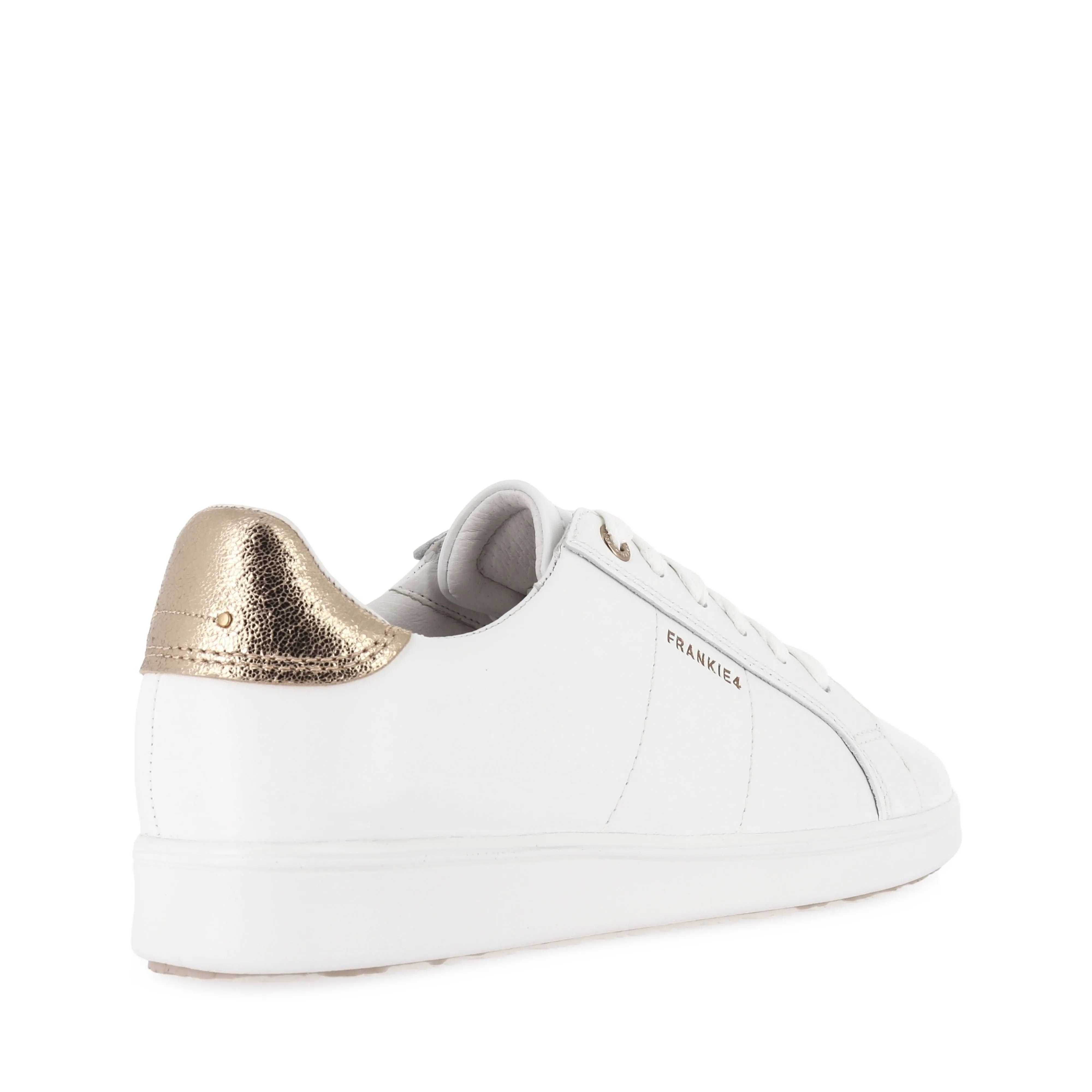 Gentle Texture Outdoor Stroll JACKIE V - WHITE/ROSE GOLD LEATHER