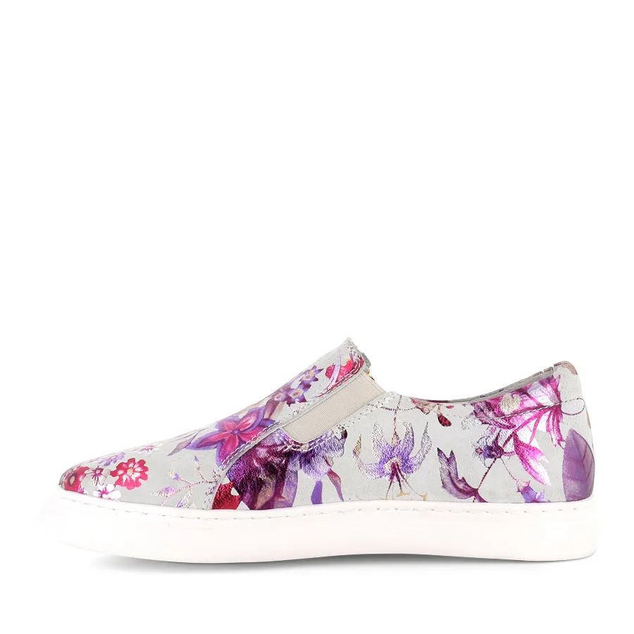 MARLA - PURPLE GARDEN LEATHER Forest trail Rock Glow