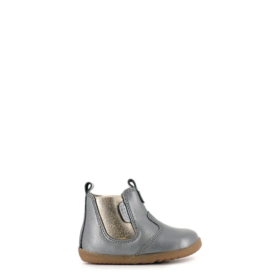 JODPHUR STEP UP - CHARCOAL SHIMMER LEATHER Fashion Guy Non-Slip Grip