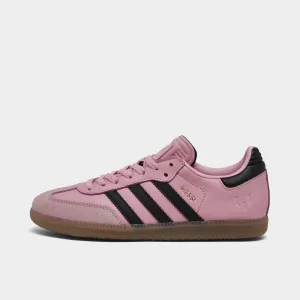 adidas Juniors' Samba Messi Light Pink / Core Black - Gum Wear   Resistant Reflective Detailing