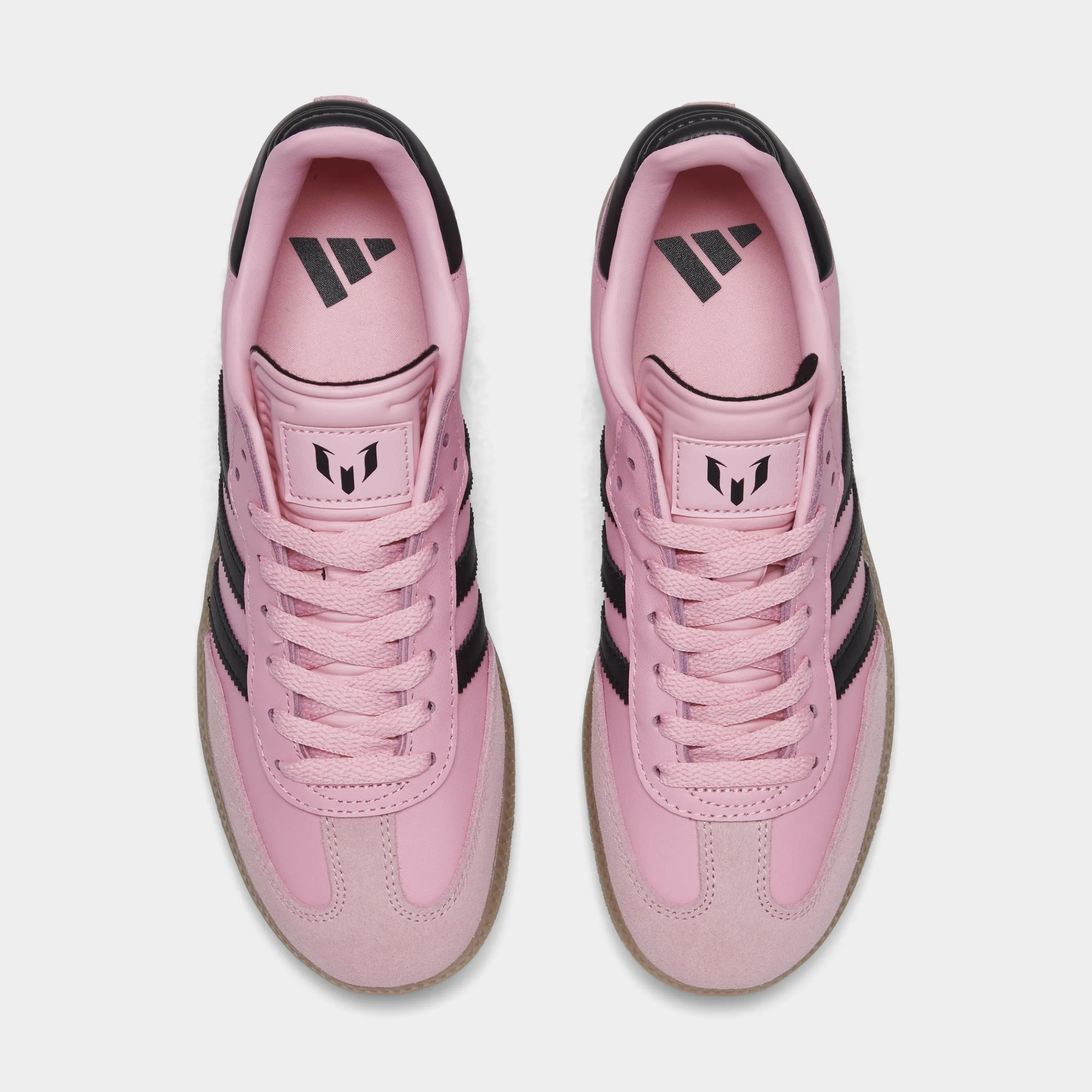Gentle Texture Flex grooves adidas Juniors' Samba Messi Light Pink / Core Black - Gum
