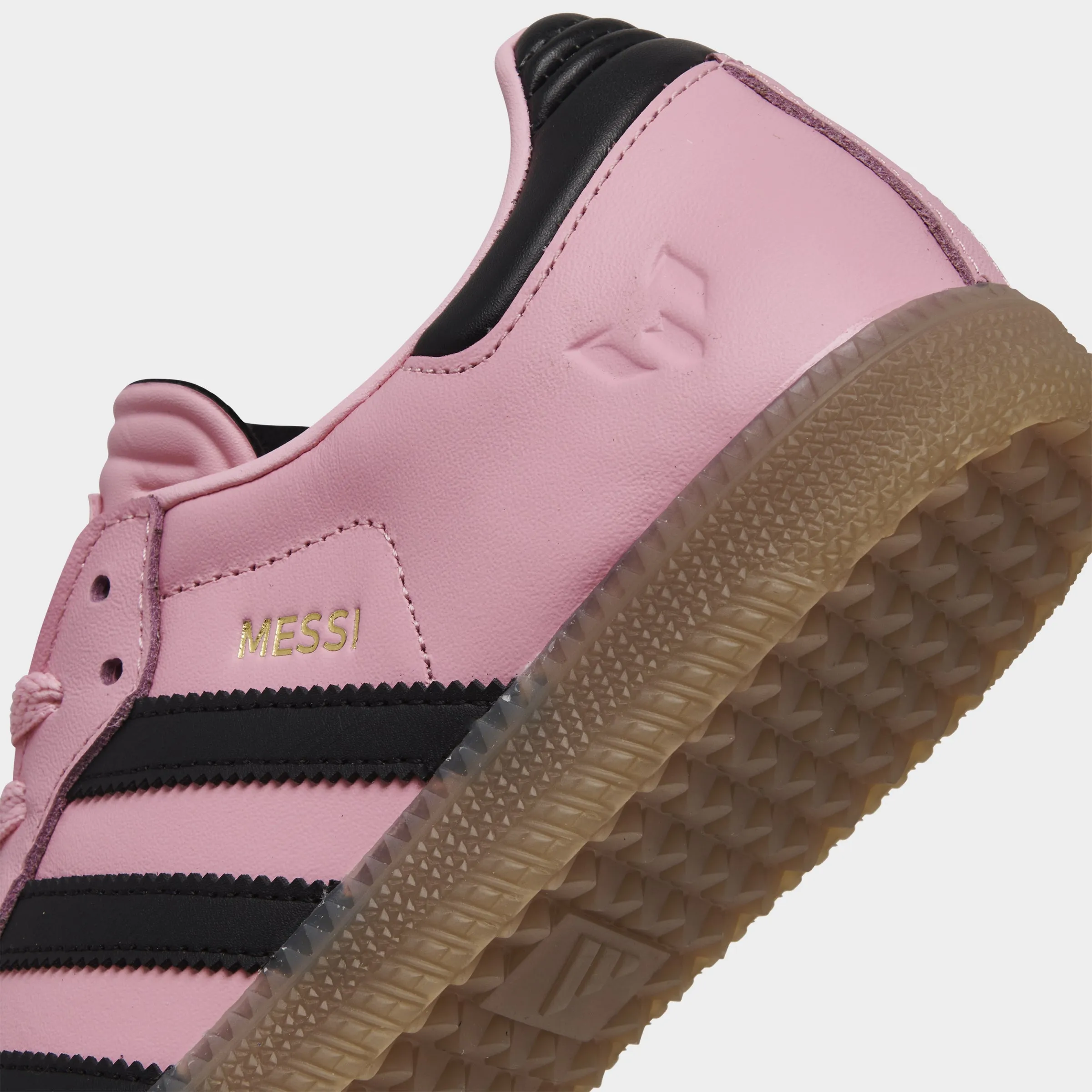 Rubberized Finish Durable ease adidas Juniors' Samba Messi Light Pink / Core Black - Gum