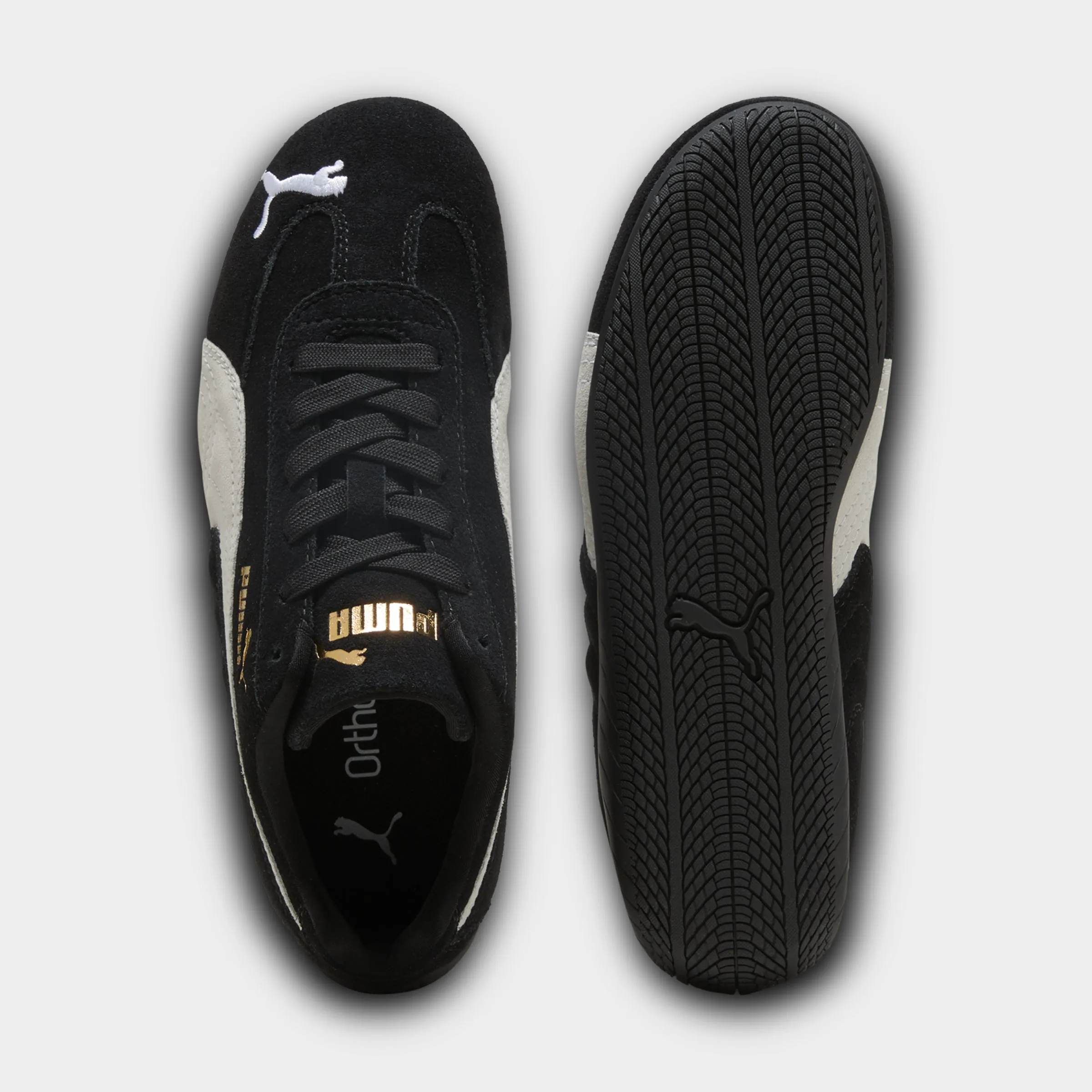 Quick Drying Liner Cushioned ride PUMA Juniors' Speedcat Black / White