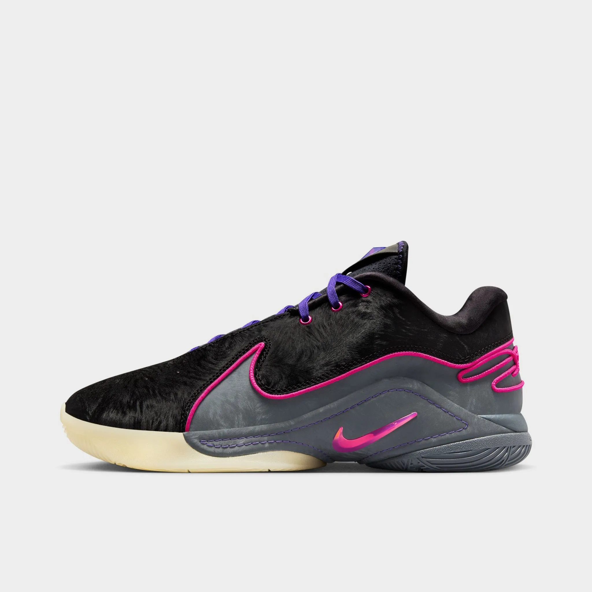 All Day Comfort Molded Heel Cushion Nike LeBron XXII Black / Laser Fuchsia - Dark Grey