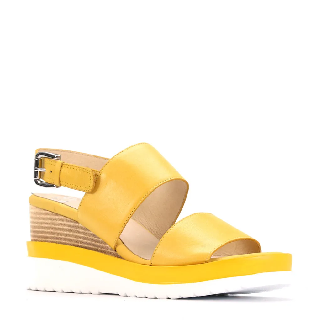 Jade Leather Sling Back Sandals Performance
