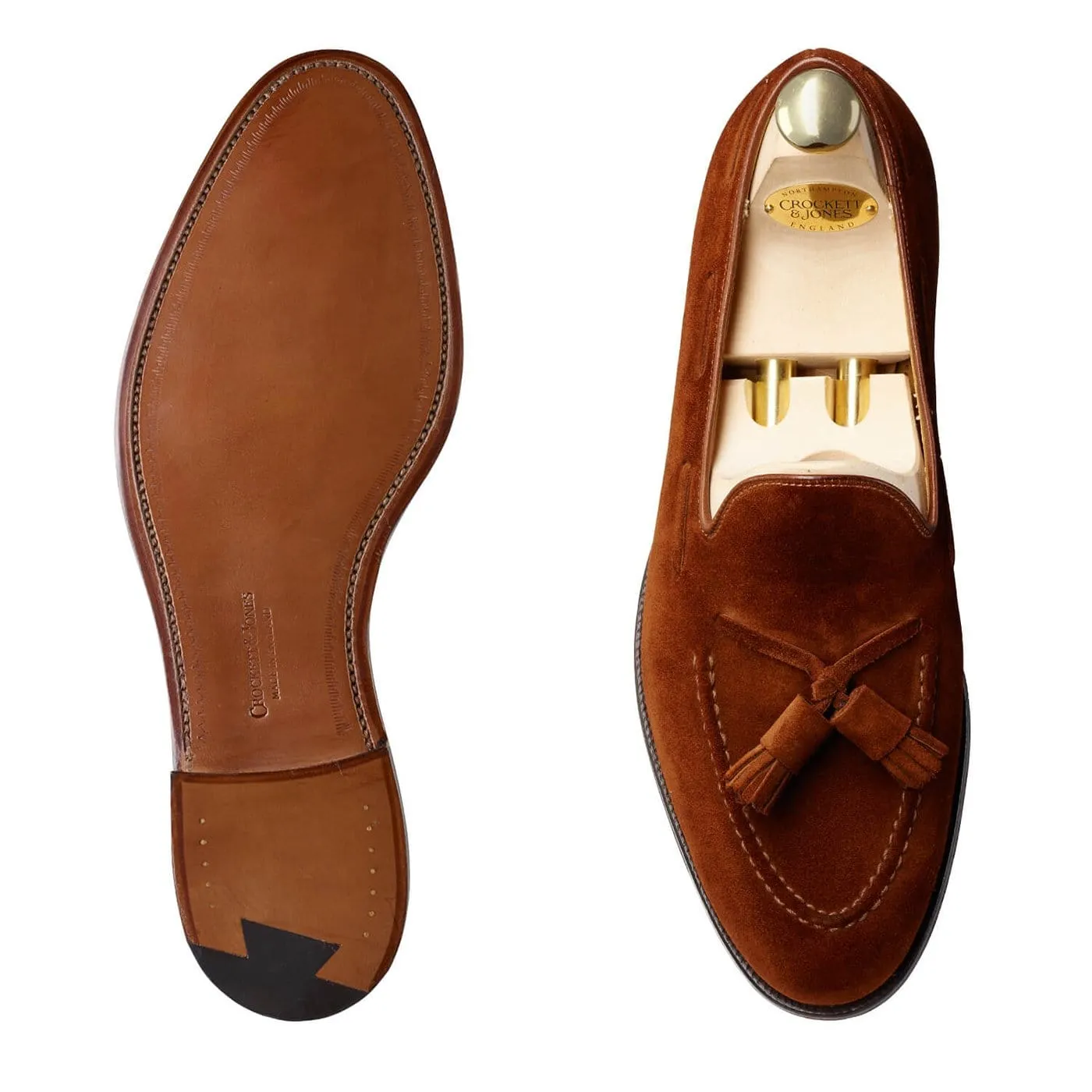 Synthetic Cavendish Polo Brown Calf Suede