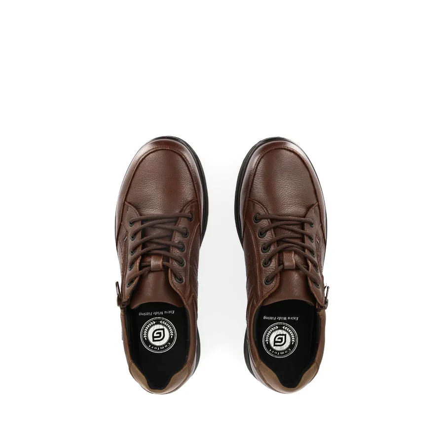 RIVER 9889-2 - COGNAC LEATHER Streamlined Style Padded Collar Structure