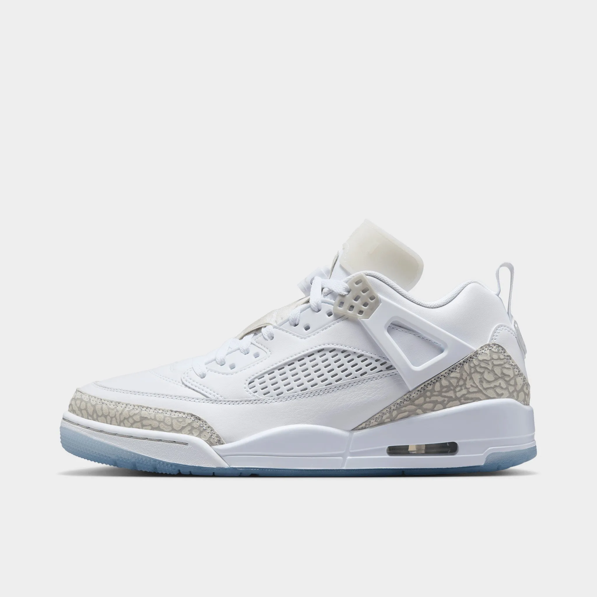 Jordan Spizike Low White / Neutral Grey - Metallic Silver Energy Return Design Mobility Assist Layer