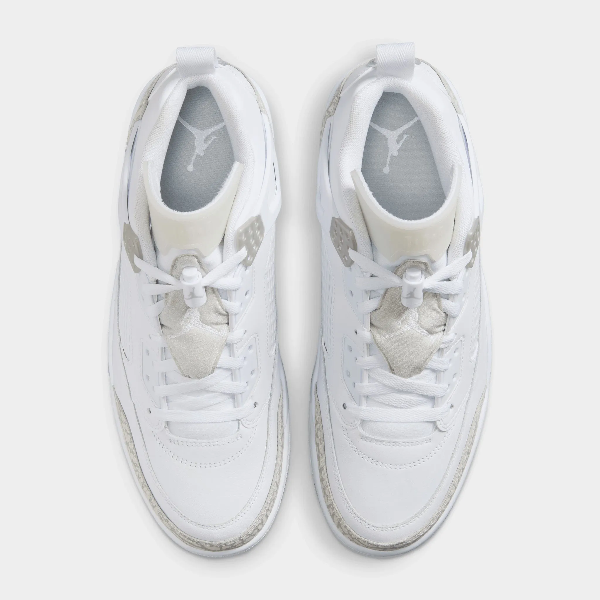 Jordan Spizike Low White / Neutral Grey - Metallic Silver Multi Directional Flex Grooves On Trend