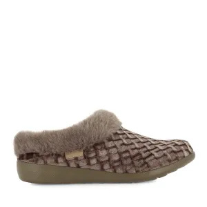 FIFI XW - TAUPE EMBOSSED Closed Toe Style